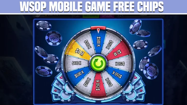 WSOP Mobile Game Free Chips Belohnung erhalten